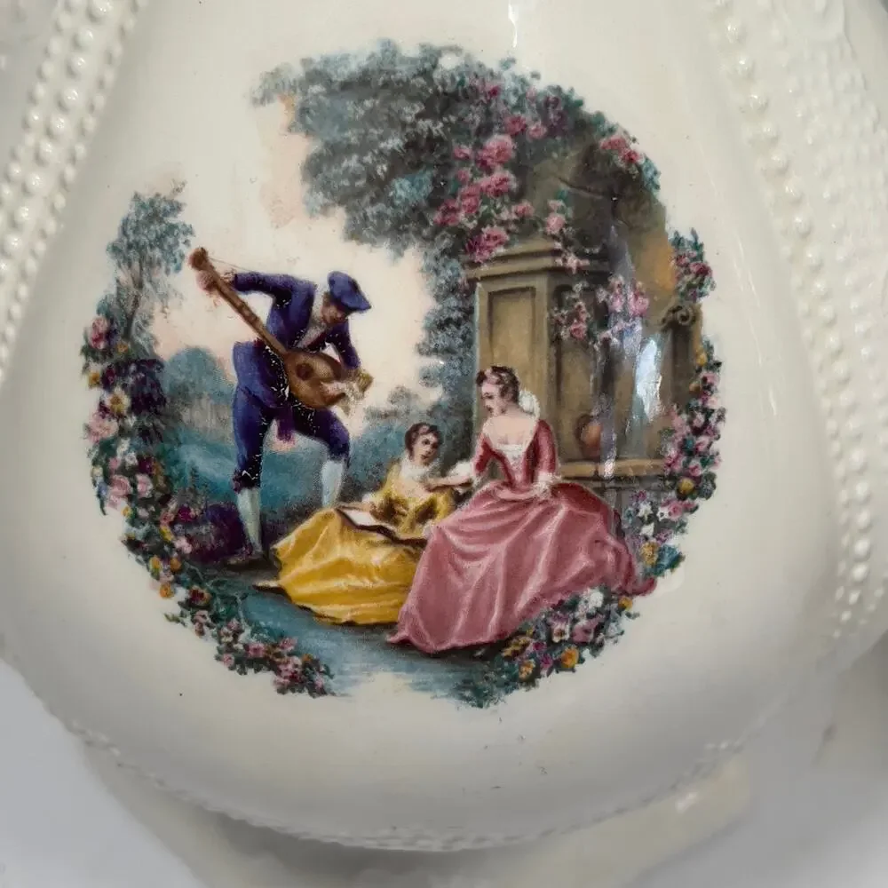 Victorian Courting Vases Pitchers Urn Goodsell Mold Co Ceramic Porcelain 134/135